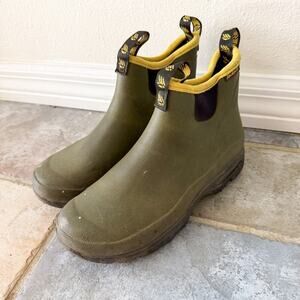 LaCrosse Hampton 6” Green Rubber Ankle Rain Boots Mens 7